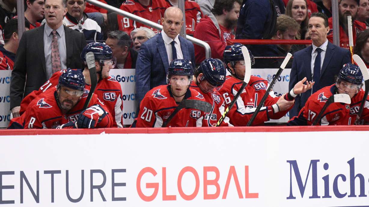 Washington Capitals' Spencer Carbery wins the Jack Adams Award as NHL coach of the year