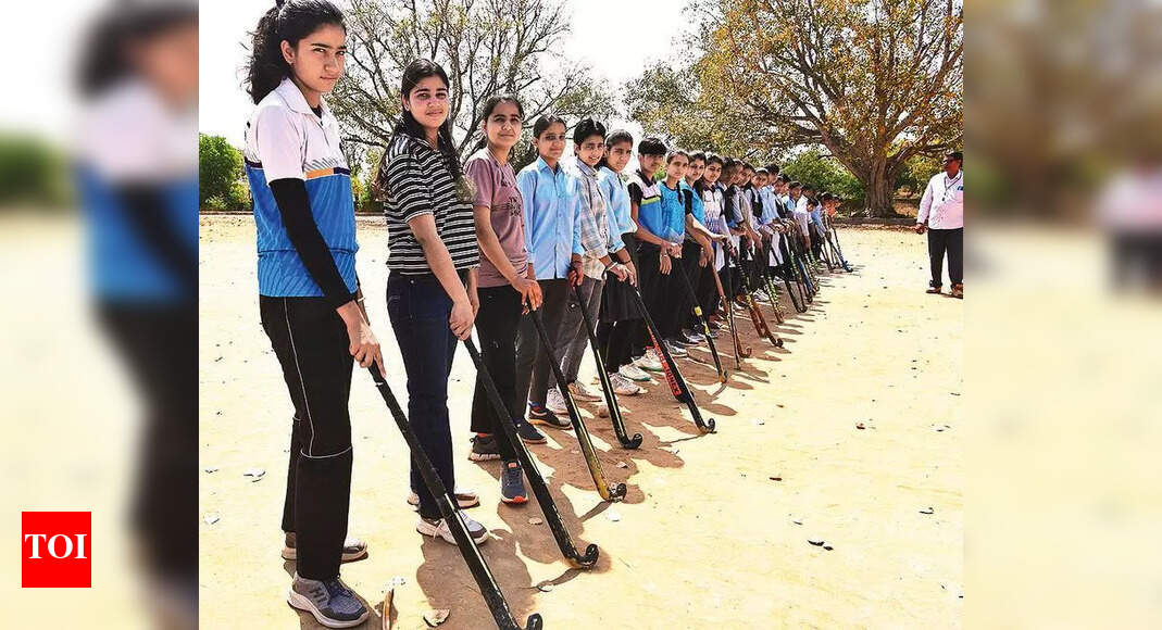 Lakhani’s barren land yields hockey dreams | Jaipur News