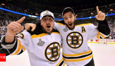 Patrice Bergeron Supports Brad Marchand in Stanley Cup Finals, Reflects on Their Bond | NHL News