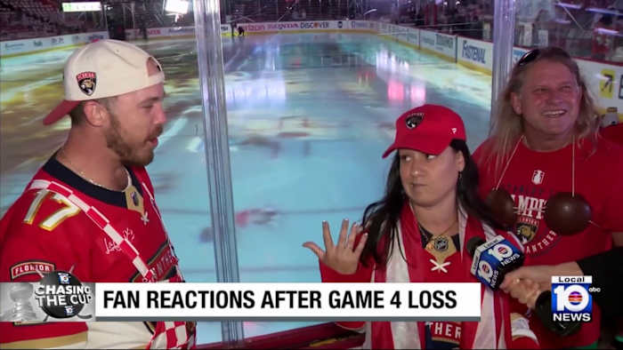 Panthers fans pack Amerant Bank Arena in Game 4, ready to trade love, beer for another Cup