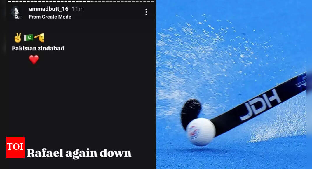 'Rafael down again': Pakistan men's hockey team captain Ammad Butt mocks India after beating France; post goes viral | Hockey News