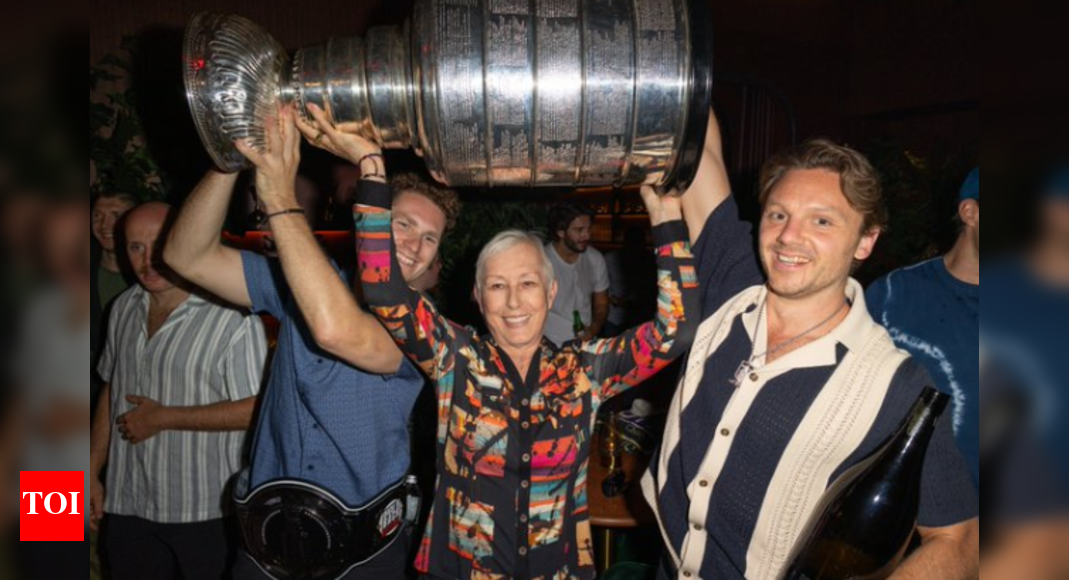 Tennis icon Martina Navratilova celebrates the Florida Panthers' Stanley Cup victory with a planned appearance at the team’s party | NHL News
