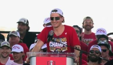 Florida Panthers players thank fans, teammates at Stanley Cup victory rally