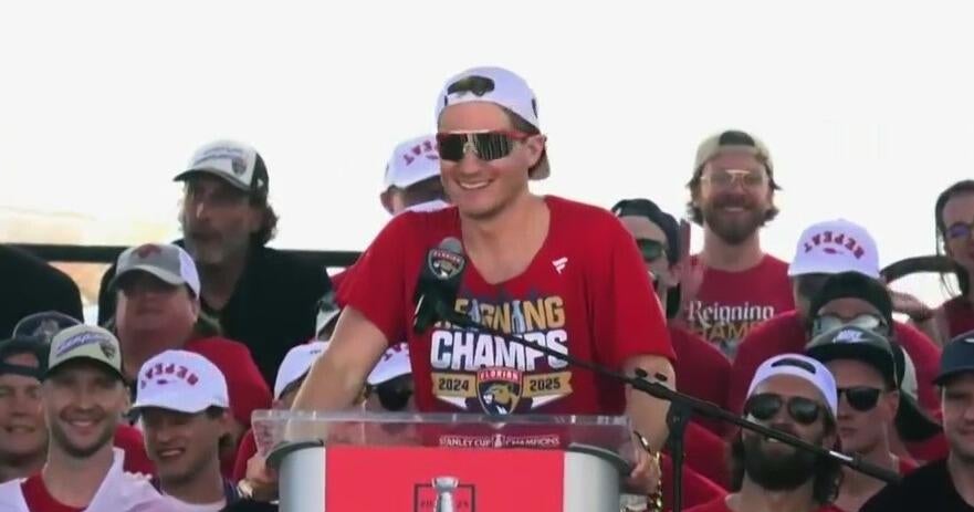 Florida Panthers players thank fans, teammates at Stanley Cup victory rally
