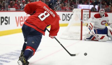 Ovechkin scores his 1st playoff overtime goal as the Capitals beat the Canadiens 3-2 in Game 1