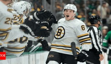 Boston Bruins Lock Defenseman Mason Lohrei to a Two-Year, $6.4 Million Deal | NHL News