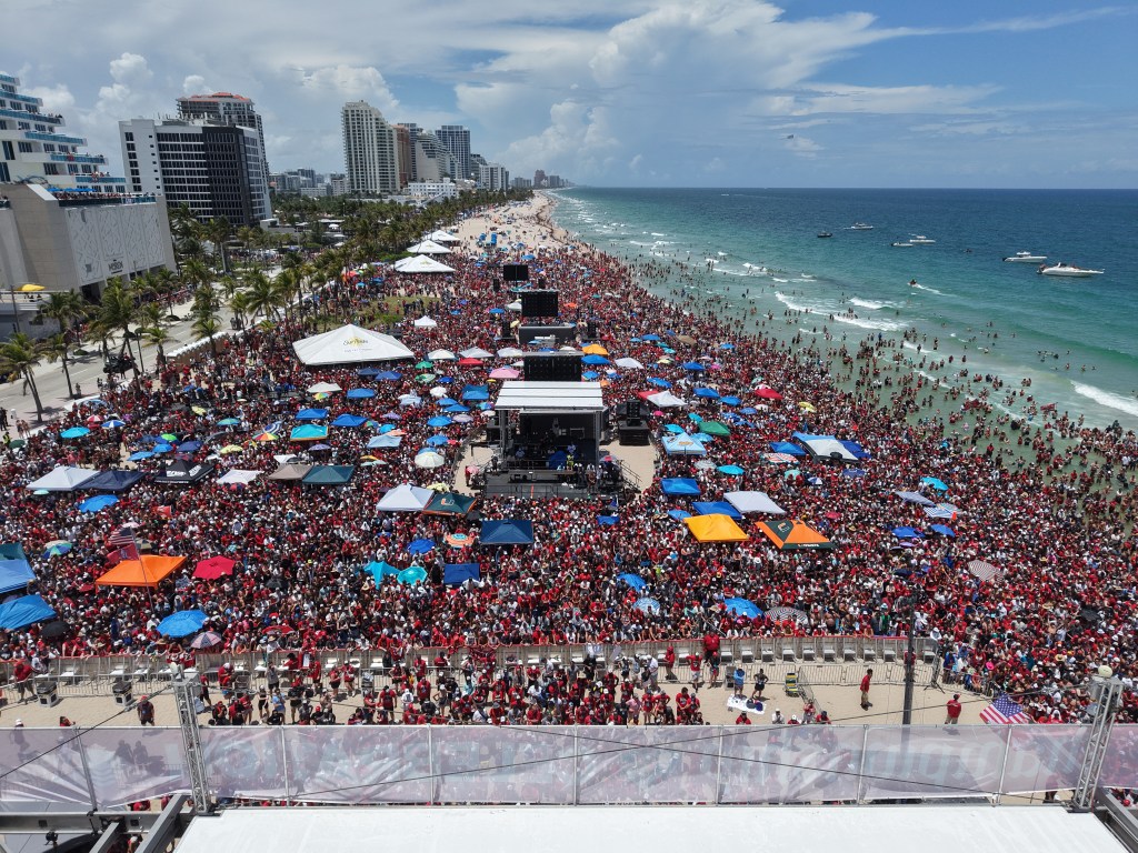 Just how big was Sunday's Florida Panthers parade? Big.