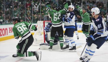 Mikko Rantanen has a goal and 2 assists for Stars in 5-2 win over Jets to take a 2-1 series lead