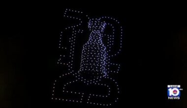 Sunrise holds pop-up drone show to honor Florida Panthers