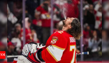 NHL playoff controversy: Sergei Bobrovsky responds to controversial hit during Panthers vs Hurricanes Game 1 | NHL News