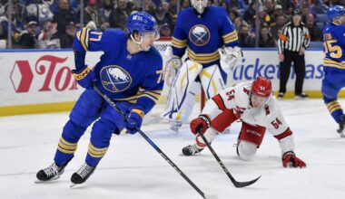 Utah Mammoth trade for Buffalo forward JJ Peterka, who signs 5-year extension