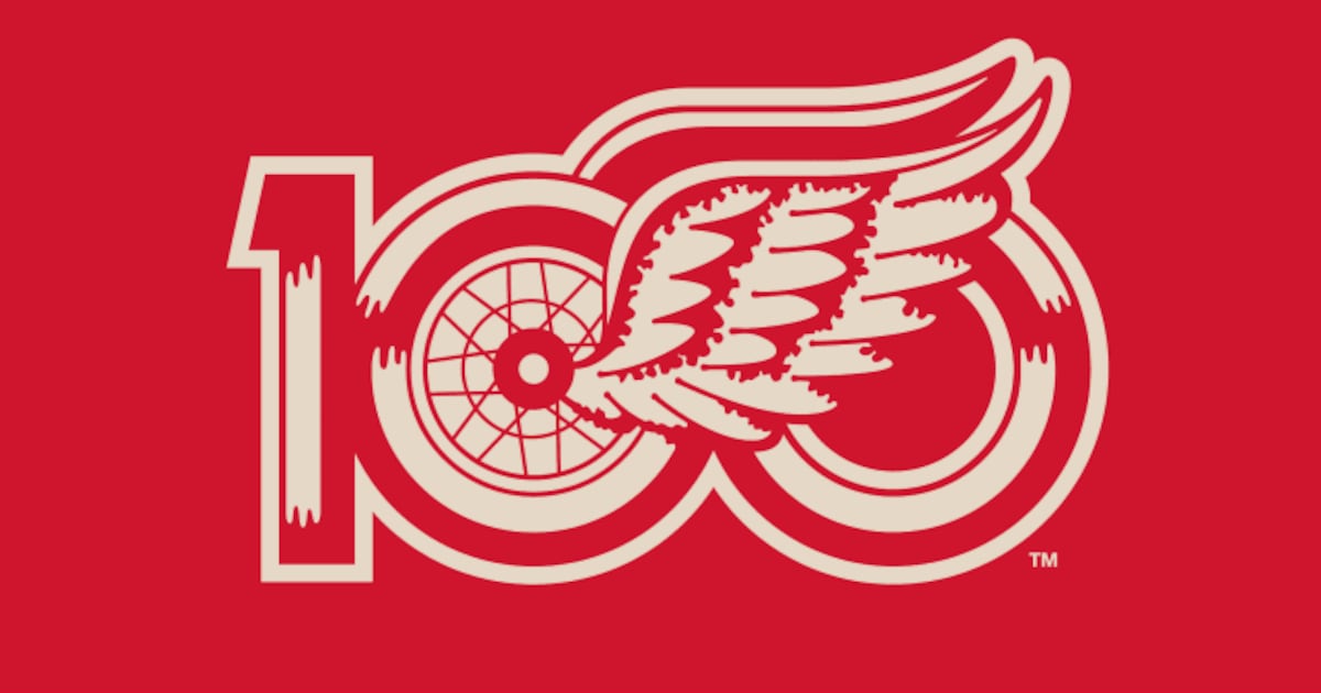 Detroit Red Wings reveal centennial logo, tease jersey and fan celebrations