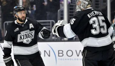 Doughty's 3-point game helps Kings overcome Hayton's hat trick in 5-3 win over Utah