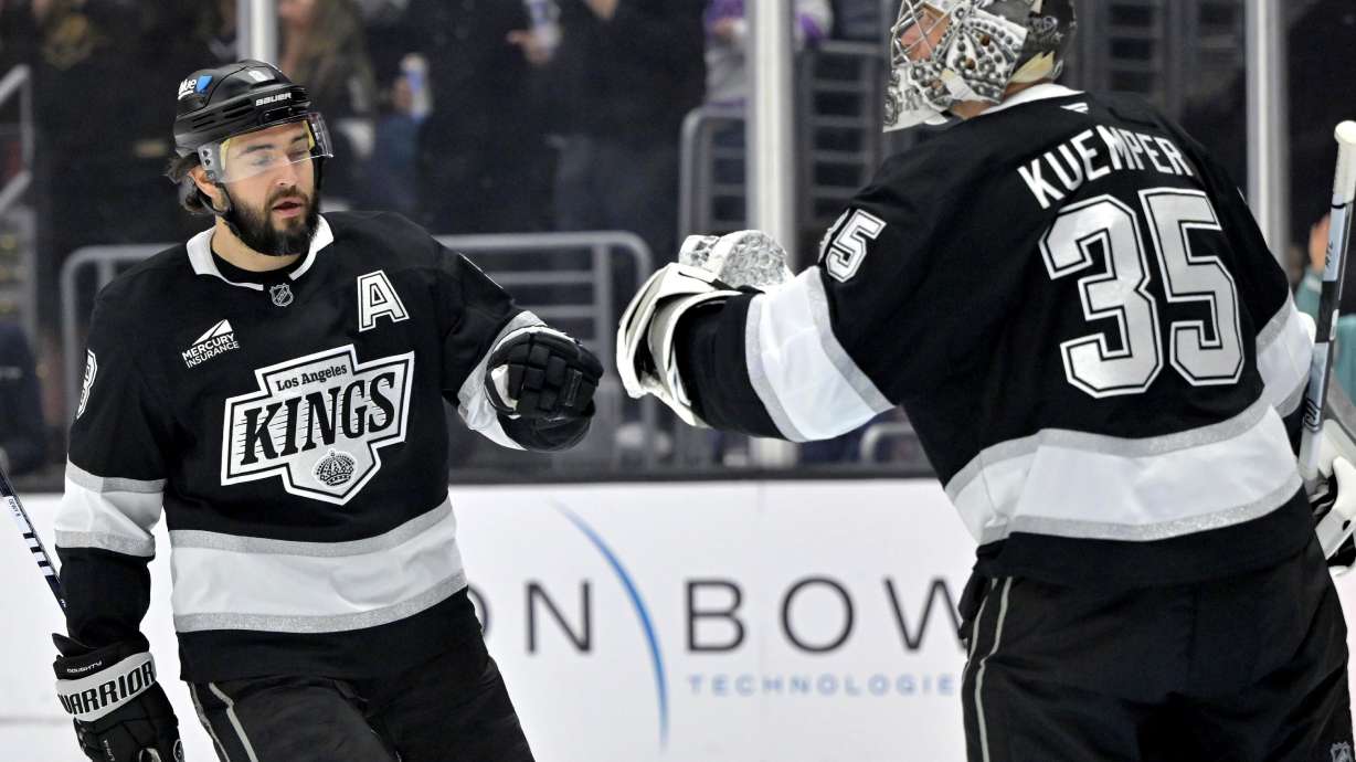 Doughty's 3-point game helps Kings overcome Hayton's hat trick in 5-3 win over Utah