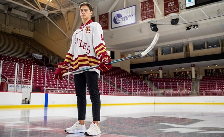 BC's James Hagens selected No. 7 by the Bruins in NHL Draft