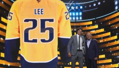 Incoming Michigan State hockey Ryker Lee gets selected 26th overall by Nashville in the NHL Draft