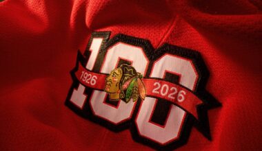 Blackhawks unveil home jersey for centennial season