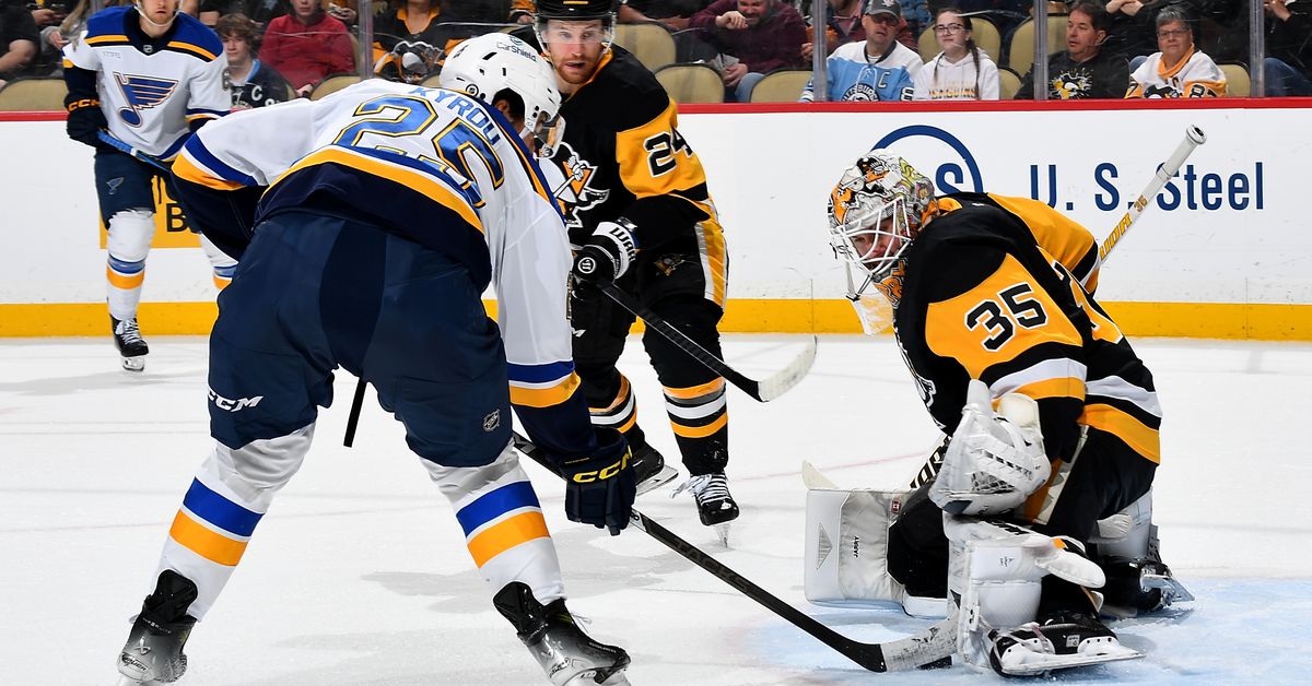 Penguins/St. Louis Recap: Jarry red hot against the Blues