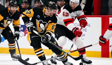 Sidney Crosby hits more milestones in win over Devils