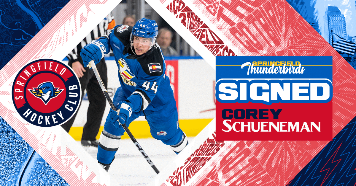 Springfield Thunderbirds | Blues Sign D Corey Schueneman to One-Year,…