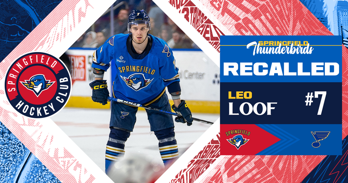 Springfield Thunderbirds | Blues Recall D Leo Loof