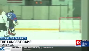 Huntsville’s annual 12-hour-long hockey game raises money for cancer research