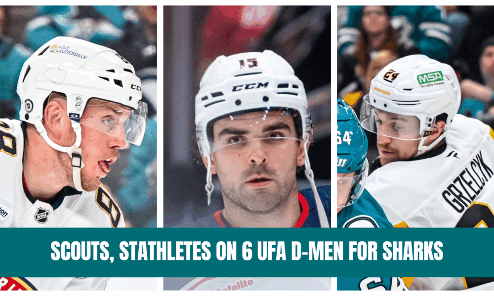 Scouts, Stathletes on 6 UFA Defensemen Options for Sharks (+)