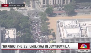 ‘No Kings’ protesters march in downtown LA – NBC Los Angeles