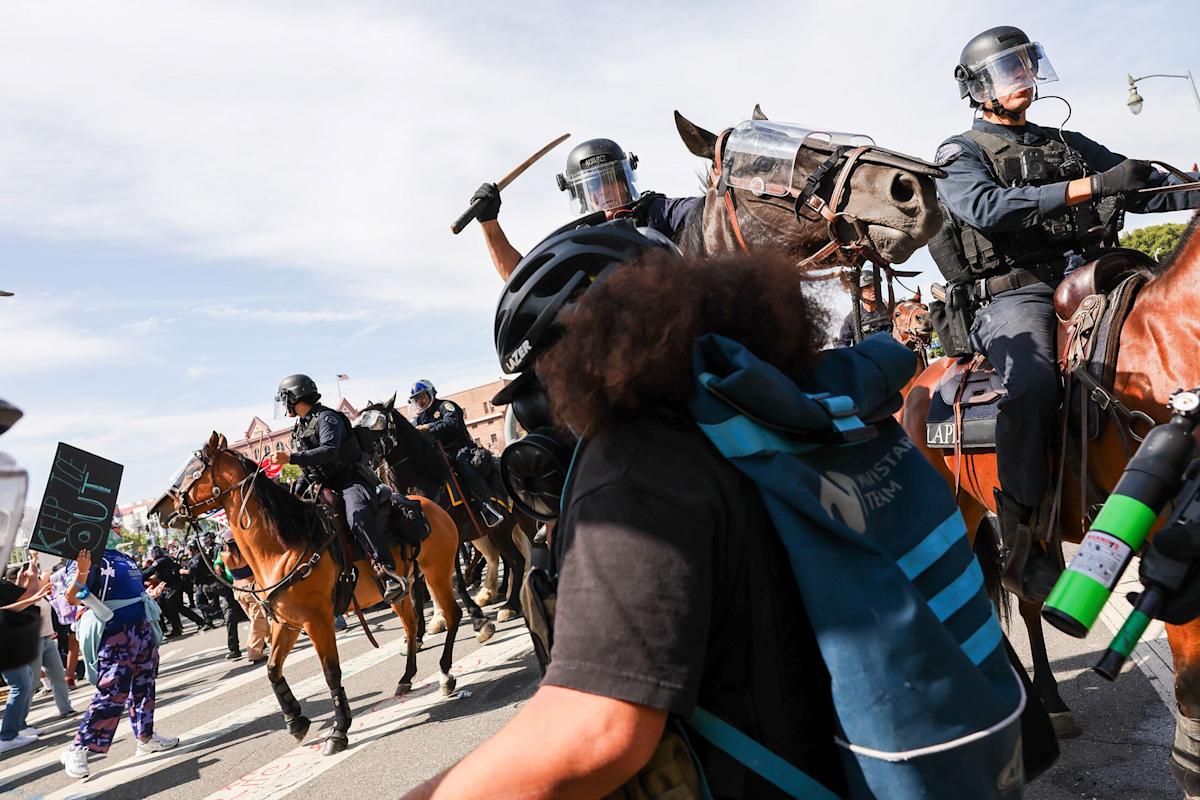‘No Kings’ Rallies Draw Massive Crowds in US as Clashes Hit LA