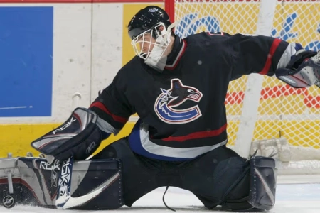 Former Vancouver Canucks goaltender Dan Cloutier. Former Vancouver Canucks goaltender Dan Cloutier.