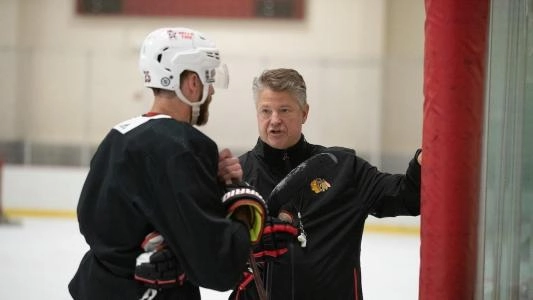 Kevin Dean during his time with the Chicago Blackhawks.