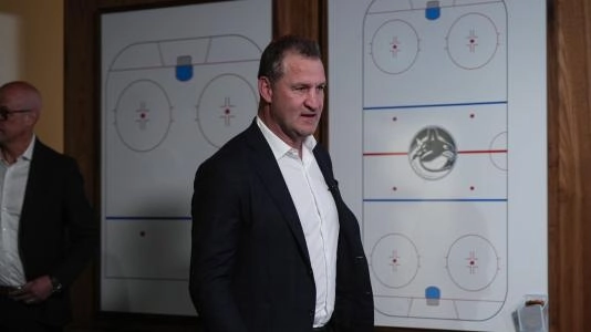 Vancouver Canucks Head Coach Adam Foote.