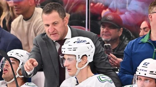 Vancouver Canucks Head Coach Adam Foote.