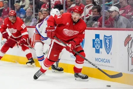 Detroit Red Wings forward Vladimir Tarasenko. Detroit Red Wings forward Vladimir Tarasenko.