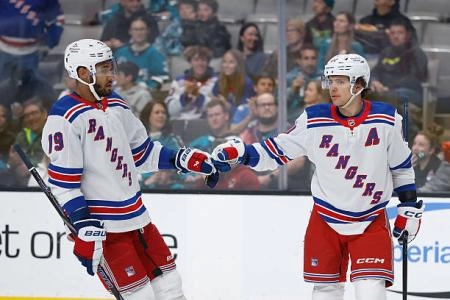 K'Andre Miller and Artemi Panarin