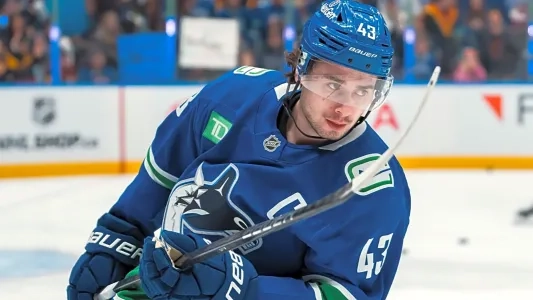 Vancouver Canucks captain Quinn Hughes.