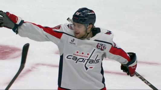 Andrew Mangiapane with the Washington Capitals.