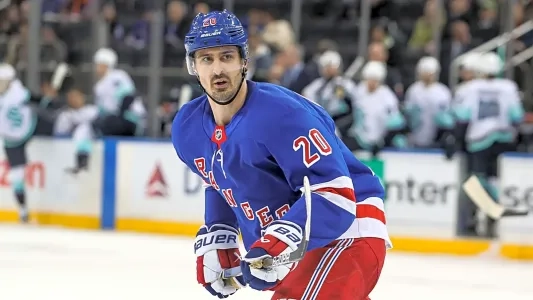 Chris Kreider with the Rangers