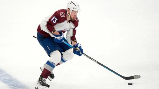 Valeri Nichushkin with the Colorado Avalanche. Valeri Nichushkin with the Colorado Avalanche.