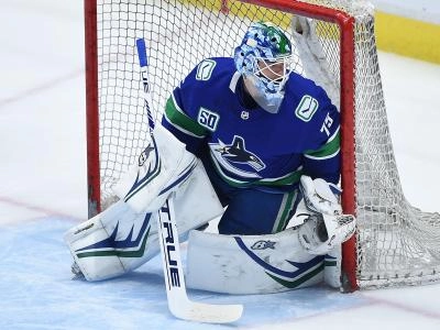 Michael DiPietro during his time with the Vancouver Canucks.