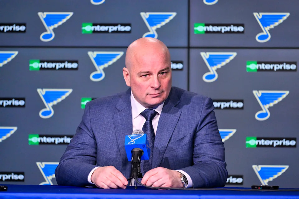St. Louis Blues head coach Jim Montgomery.© Jeff Curry