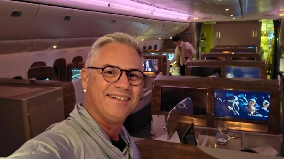 Dennis Bunnik has been on 700 flights within the last decade. Instagram / dennisbunniktravels