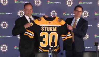Bruins head coach Marco Sturm officially introduced