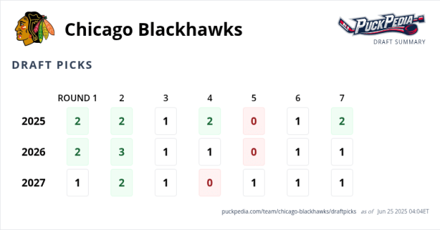 Chicago Blackhawks Draft Picks