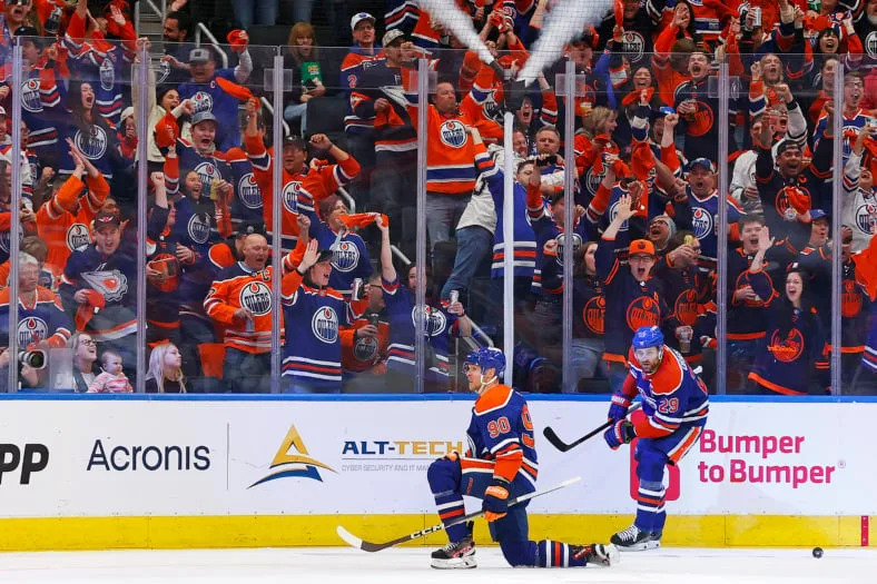 NHL: Stanley Cup Playoffs-Los Angeles Kings at Edmonton Oilers