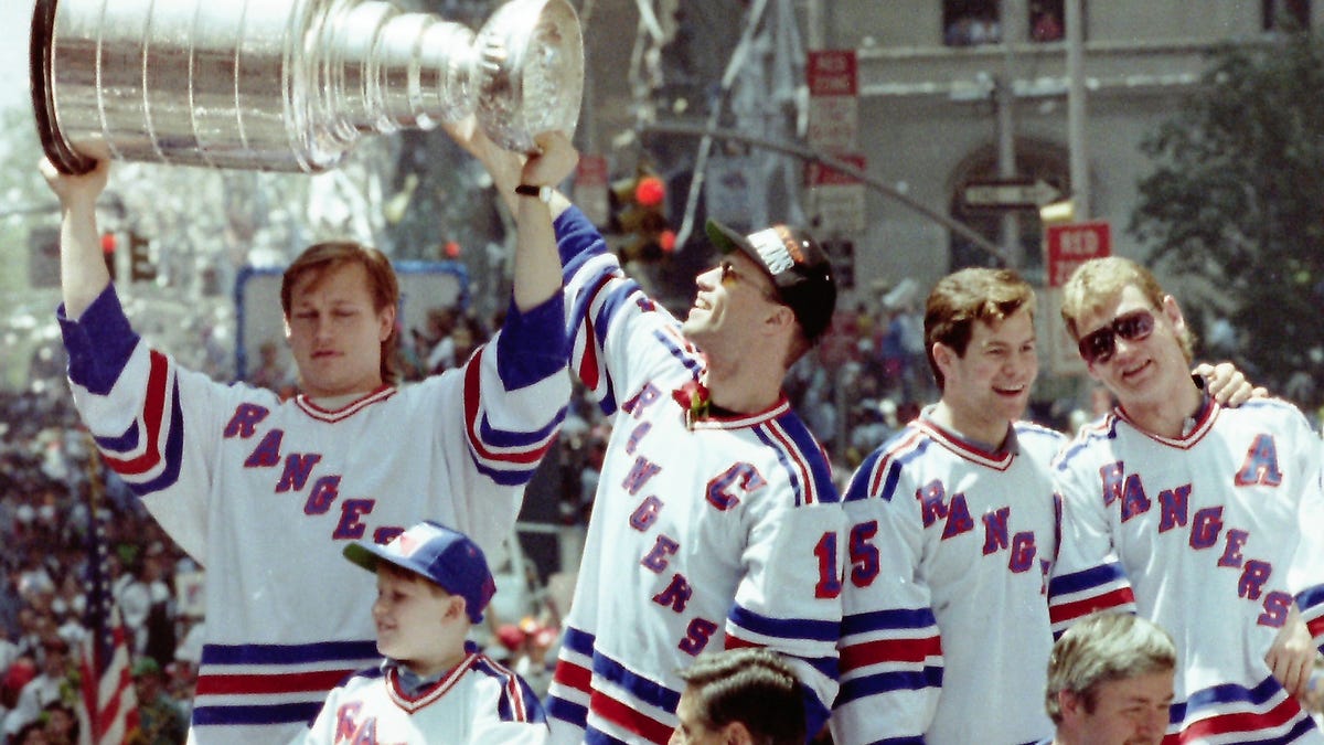 When NY Rangers had a Canyon of Heroes parade for 1994 Stanley Cup