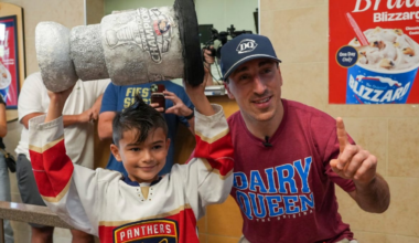 Marchand serves Dairy Queen after Cup win; Toews joins Jets
