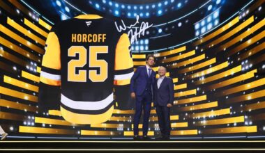 Michigan's Will Horcoff, Michigan State's Ryker Lee picked in first round of NHL Draft