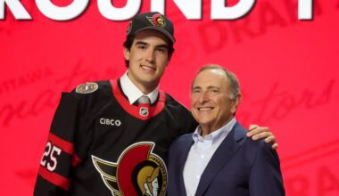 Wisconsin Badgers Hockey Logan Hensler 2025 NHL Draft Ottawa Senators