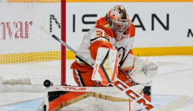 Wings acquire goalie John Gibson from Ducks for Petr Mrazek, future picks